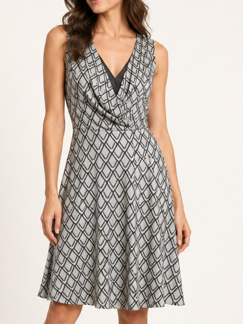 3.1 Phillip Lim Sleeveless Silk Geometric Dress Sz. 8